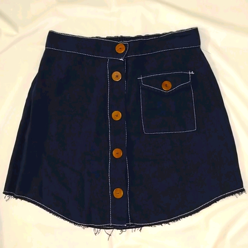 Zara Skirt TRF Blue Size S